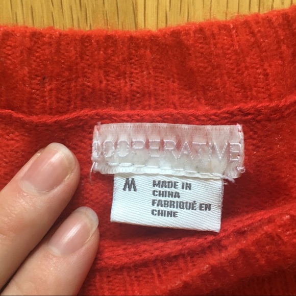 Urban Outfitters Cooperative Orange Crop Sweater - Picture 3 of 6